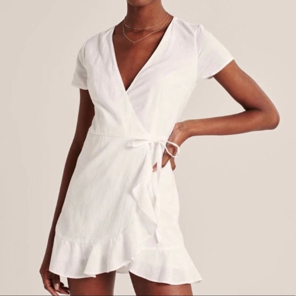 NWT abercrombie white linen dress